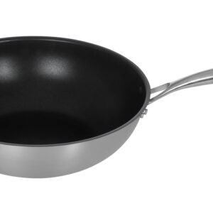 Сковорода ВОК Luxstahl 300/90 из нержавеющей стали, антипригарное покрытие [C241341]