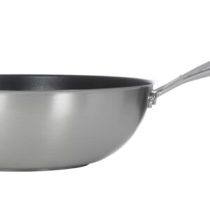 Сковорода ВОК Luxstahl 260/90 из нержавеющей стали, антипригарное покрытие [C241341]