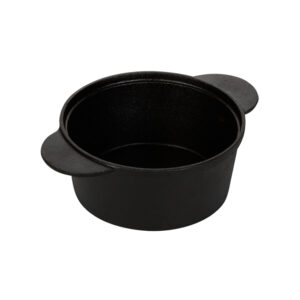 Кастрюля 1,8 л с двумя ручками чугун Luxstahl [HE198D]