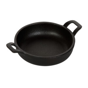 Сковорода 122/30 мм мм с двумя ручками порционная чугун Luxstahl [HE1273]
