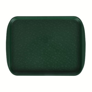 Поднос столовый 330х260 мм темно-зеленый