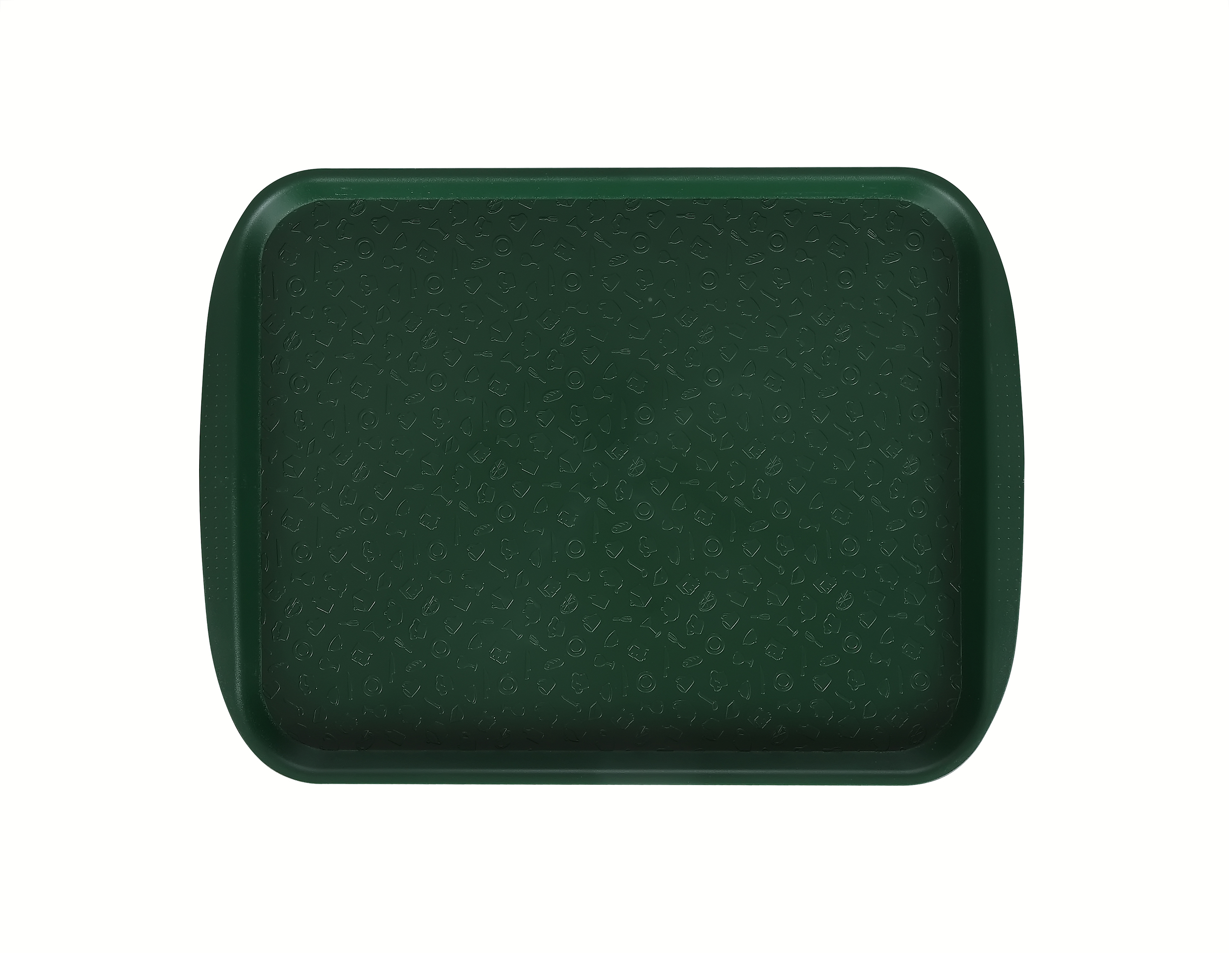 Поднос столовый 330х260 мм темно-зеленый