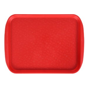 Поднос столовый 330х260 мм красный