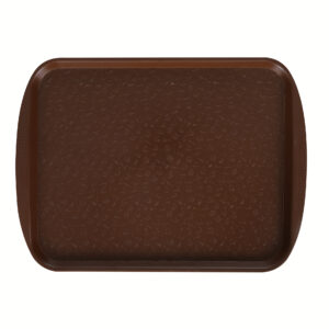 Поднос столовый 415х305 мм с ручками светло-коричневый