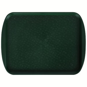 Поднос столовый 415х305 мм с ручками темно-зеленый