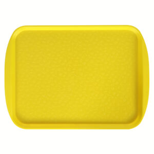 Поднос столовый 415х305 мм с ручками желтый