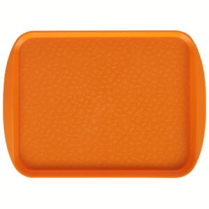 Поднос столовый 415х305 мм с ручками светло-оранжевый