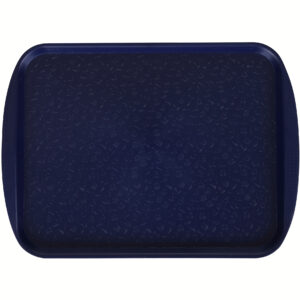 Поднос столовый 415х305 мм с ручками темно-синий