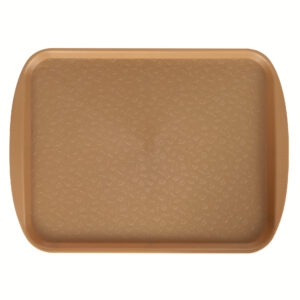 Поднос столовый 415х305 мм с ручками золотой