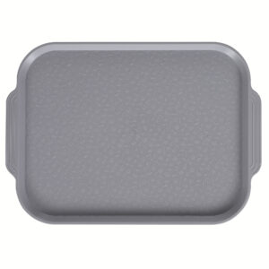 Поднос столовый 450х355 мм с ручками светло-серый