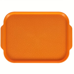 Поднос столовый 450х355 мм с ручками светло-оранжевый