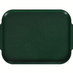 Поднос столовый 450х355 мм с ручками темно-зеленый