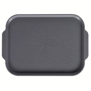 Поднос столовый 450х355 мм с ручками серый