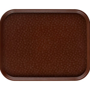 Поднос столовый 450х355 мм с ручками темно-коричневый