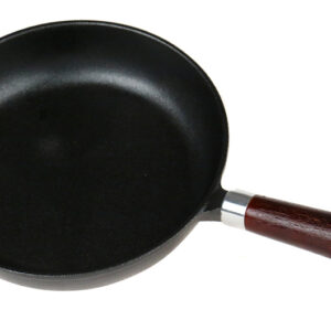 Сковорода чугунная 220/50 с деревянной ручкой Luxstahl [НЕR22]